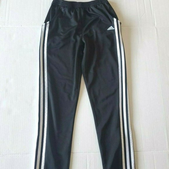 Adidas Kids 3 Stripe Pants Track Sports Sweatpants Unisex Youth Size Large 14 - Picture 1 of 4